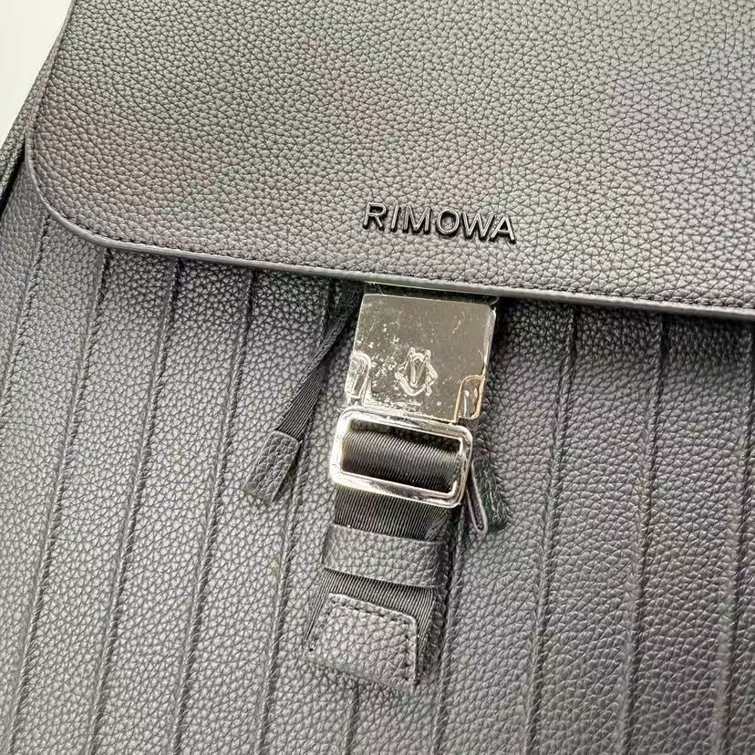 Rimowa 26FW Never Still Large Backpack 44cm Black Cowhide