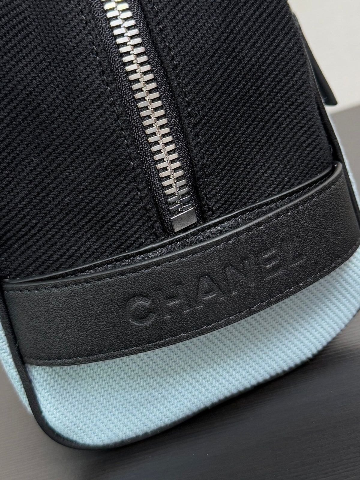 Chanel 2026 Large Zipped Pouch Bag 23cm Canvas