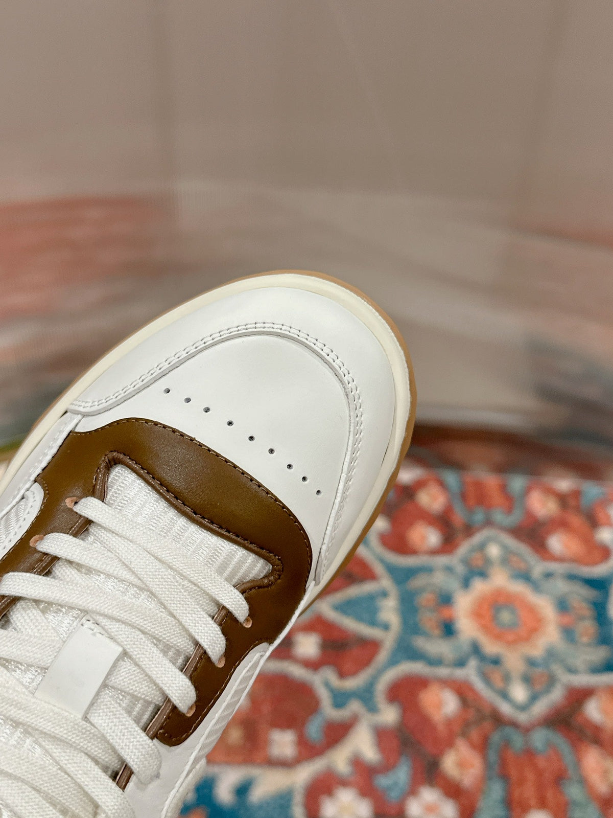 GG 26s Sneakers White Mix Brown Calfskin