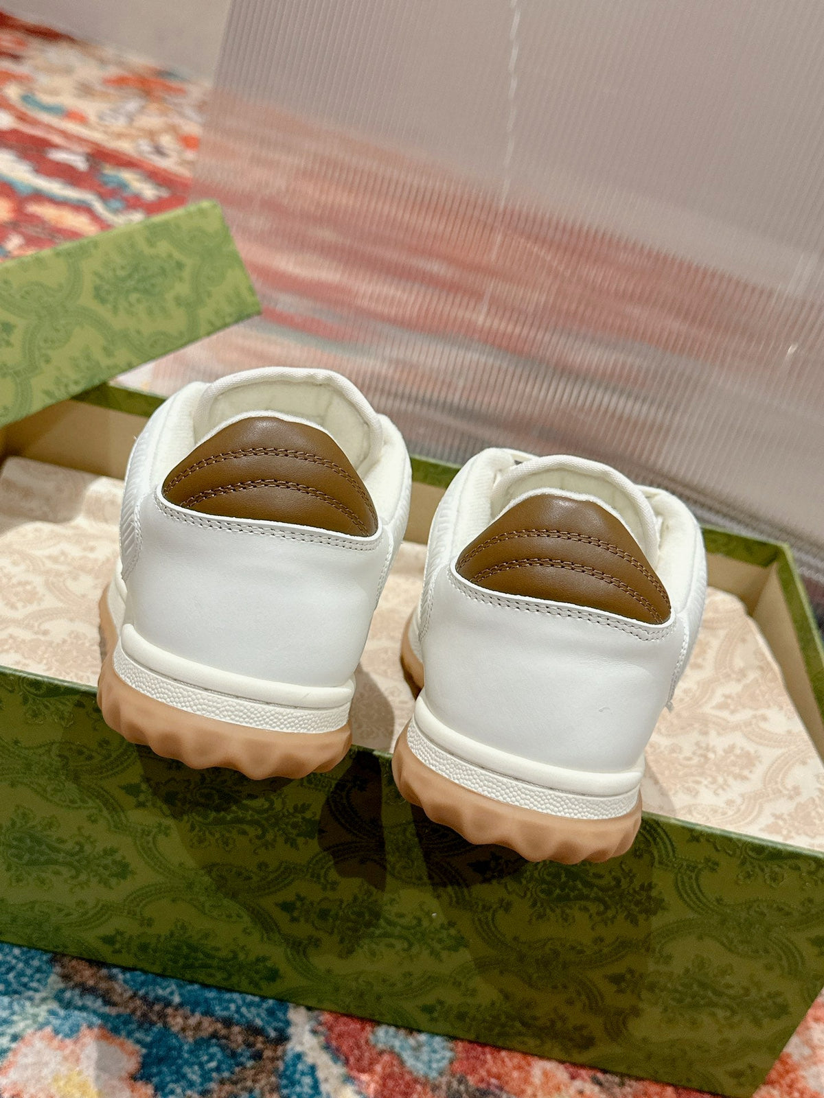 GG 26s Sneakers White Mix Brown Calfskin