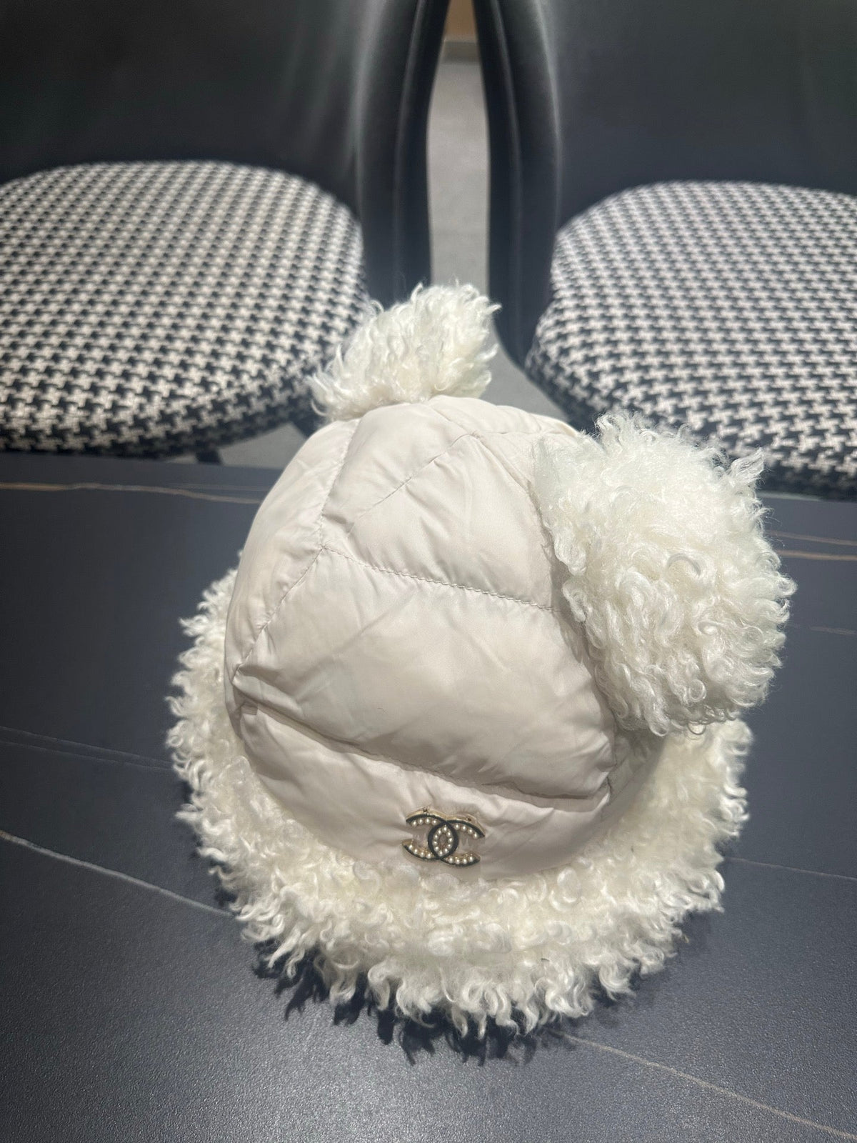 Chanel 2026 Bear-Ear Hat Fabric 566090