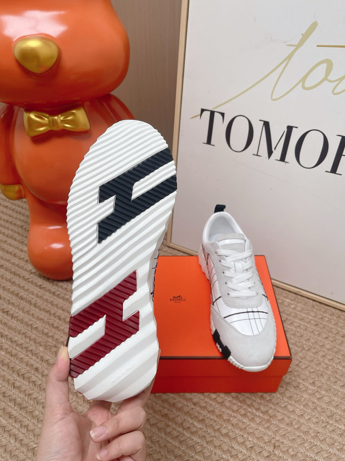 HM 2026 Women Bouncing Sneakers Suede Calfskin 854501