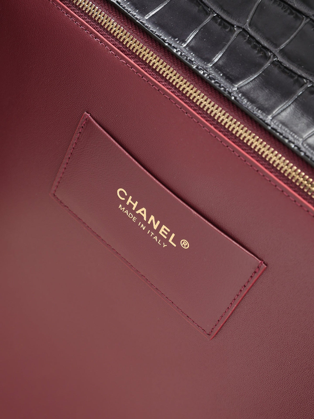 Chanel 2026 Large Flap Bag 31cm Crocodile-Embossed Leather 407098