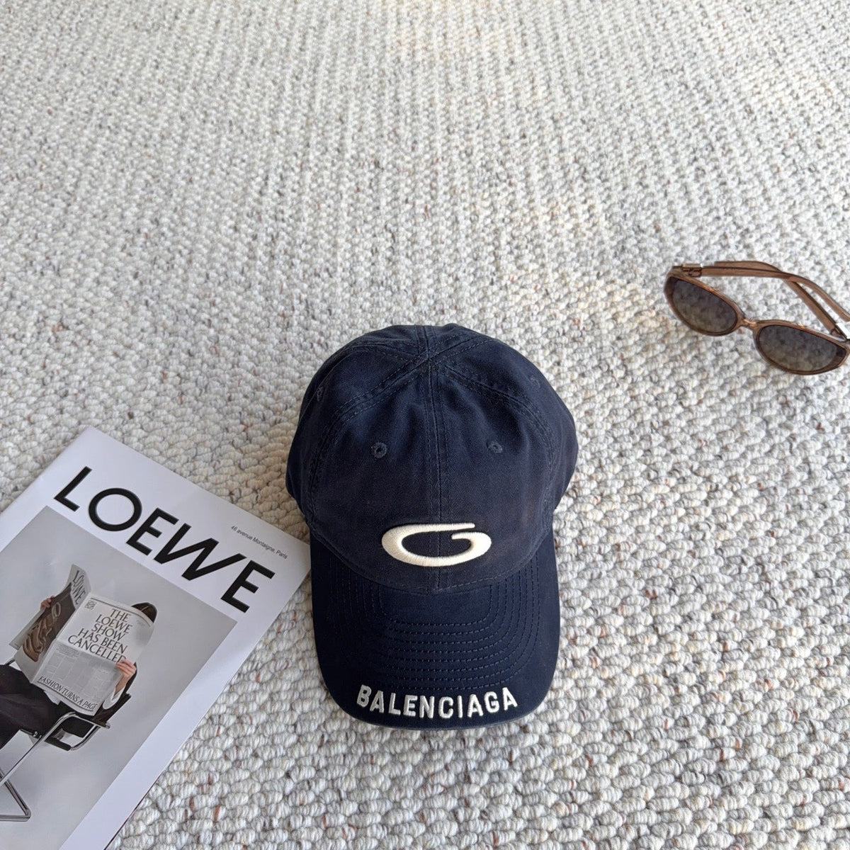 Balenciaga 2026 Loop Sports Icon Cap Hat Cotton 550317