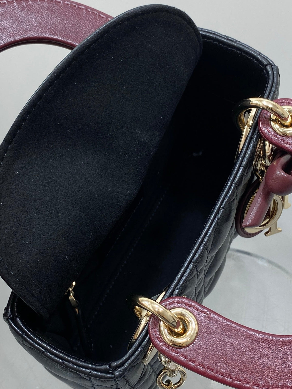 Dior 2026 Two-Tone Lady Dior Bag Leather 408638