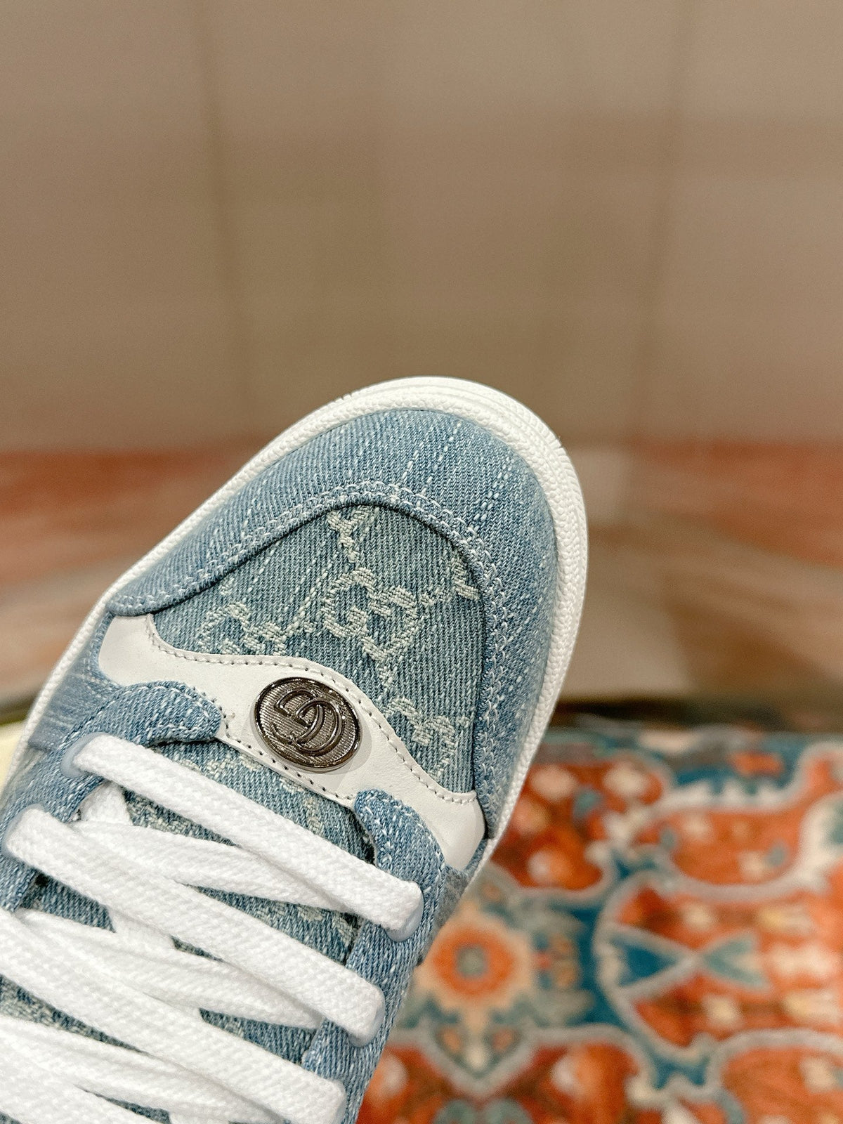 GG 26s Screener Sneaker Light Blue Denim