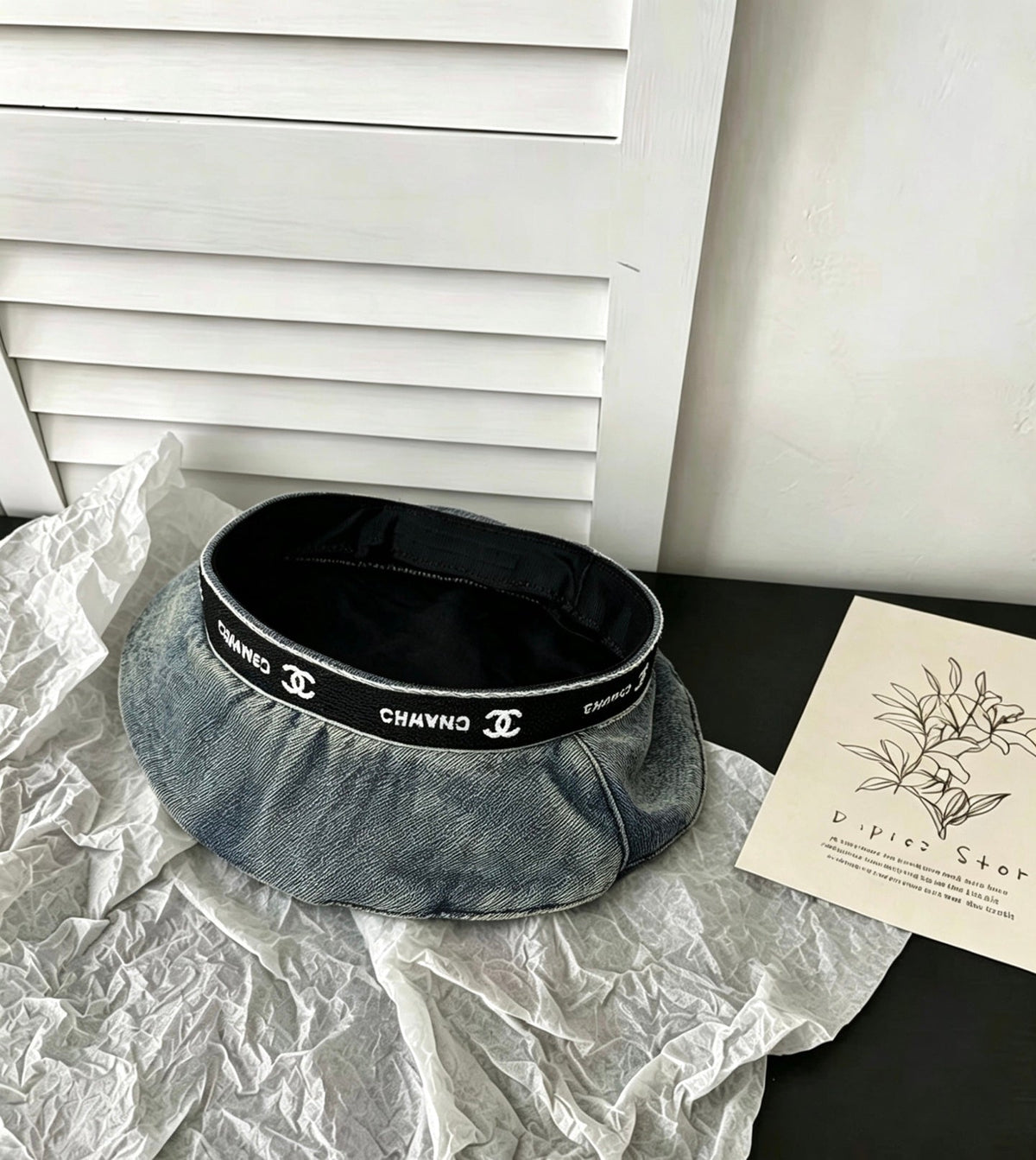Chanel 2026 Denim Beret Hat 519515