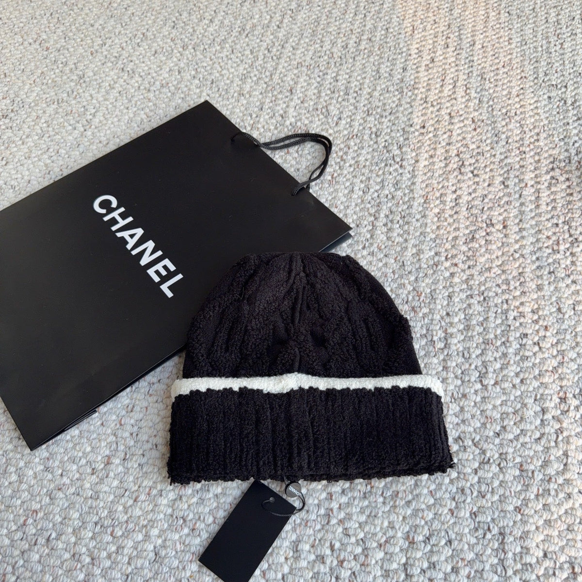 CC 26FW Chunky Cable Knit Beanie Hat Wool Blend 563898