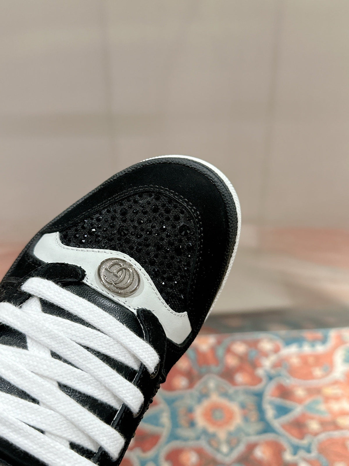 GG 26s Screener Sneaker Black Suede