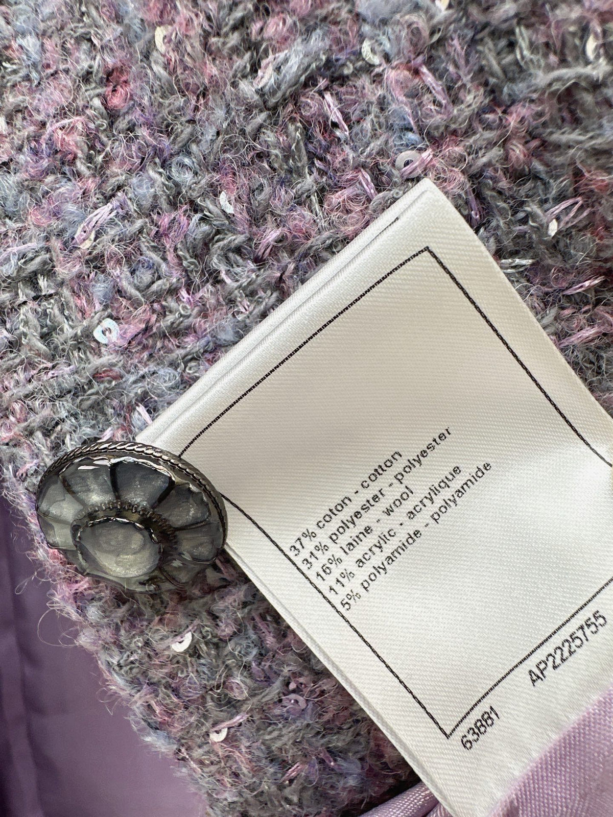 Chanel 2026 Sequins Jacket Purple Tweed