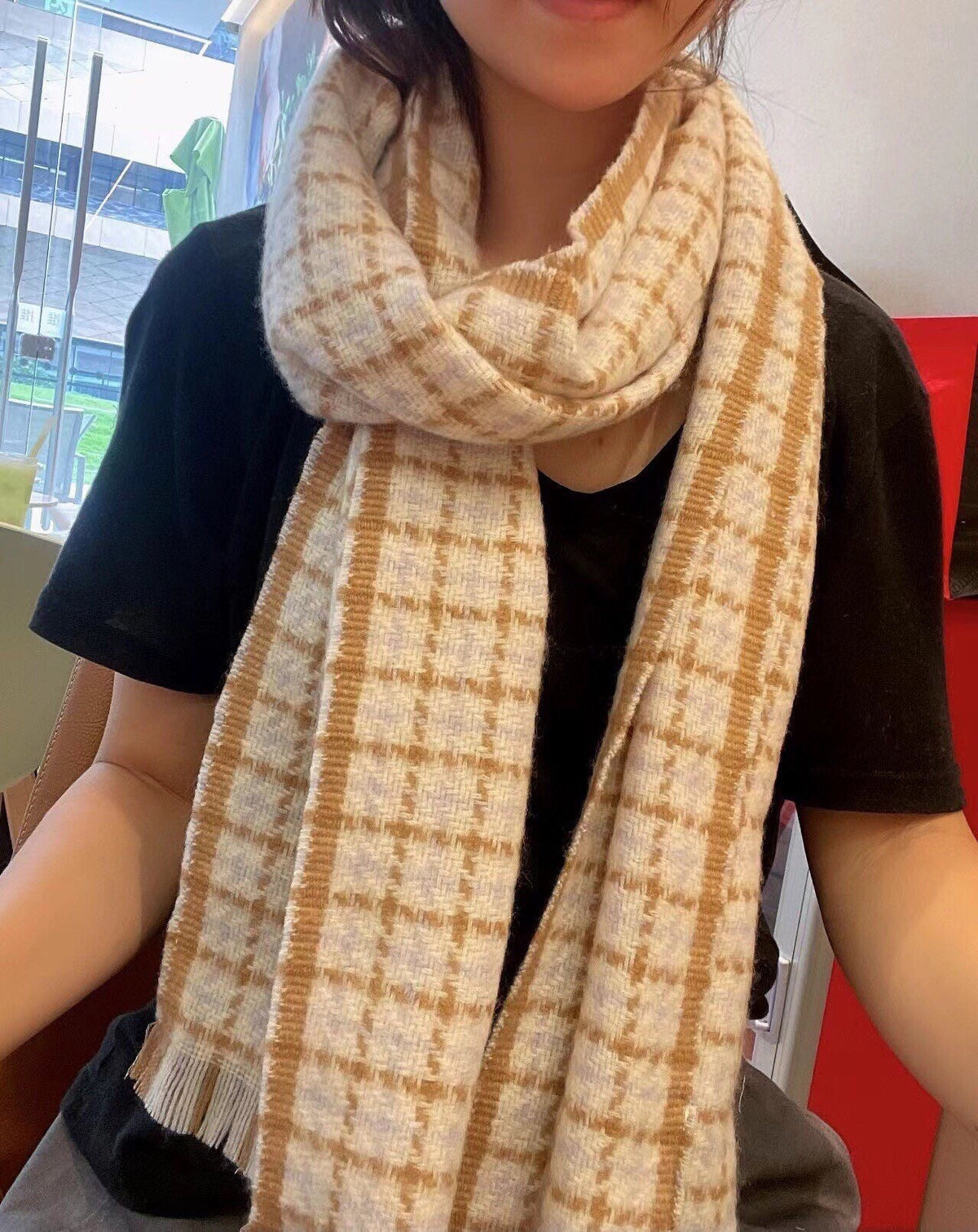 HM Long Scarf 34x188cm Sheep Wool 559483