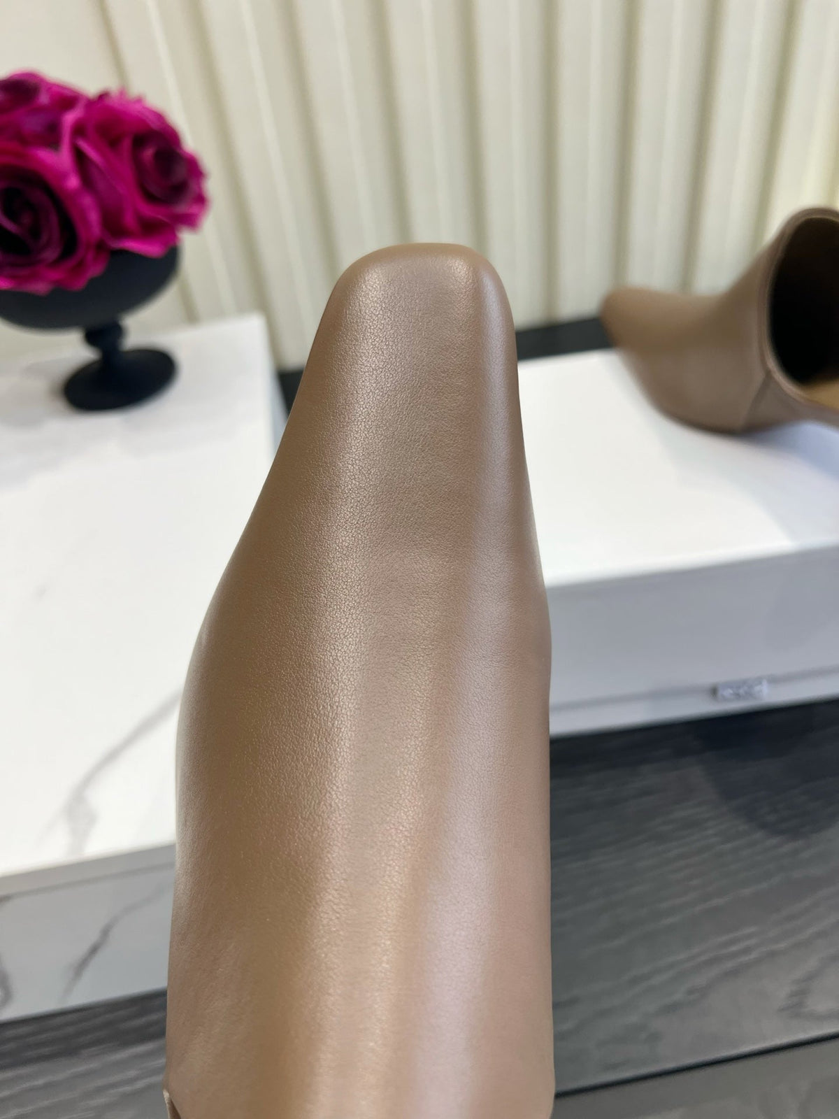 Loewe 26S Heeled Mules In Blown Calfskin