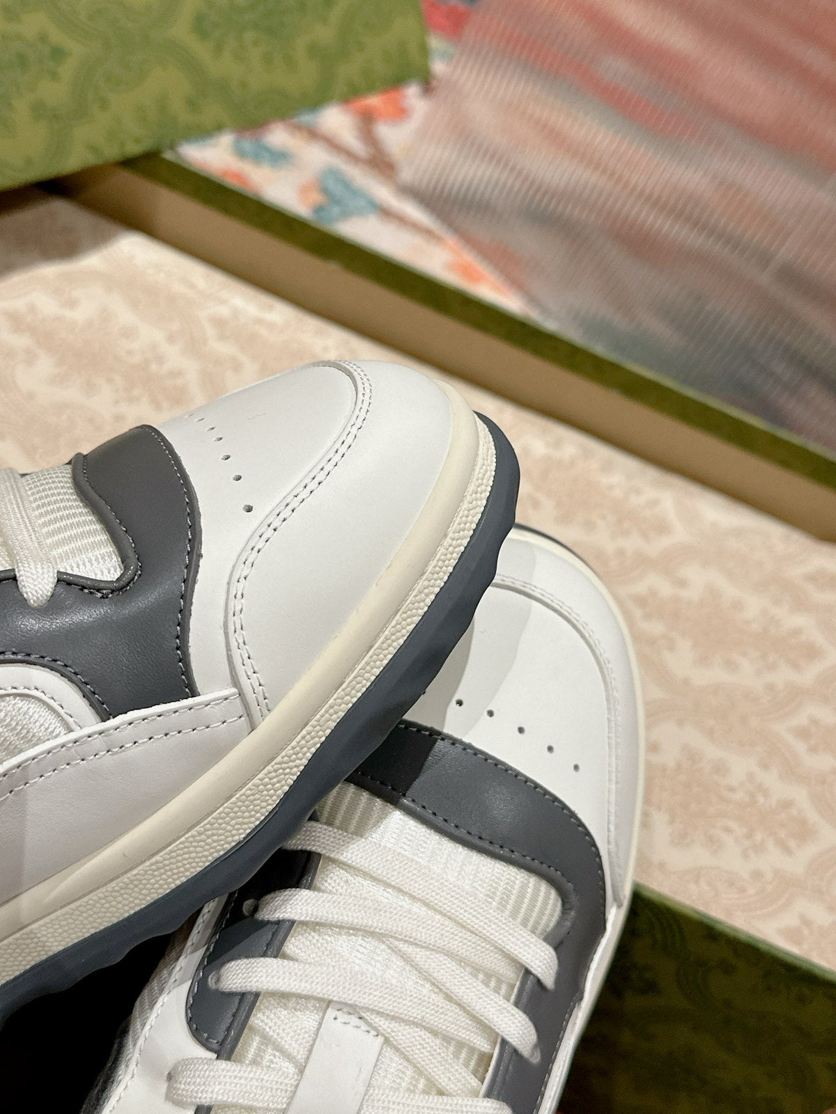 GG 26s Sneakers White Mix Grey Calfskin