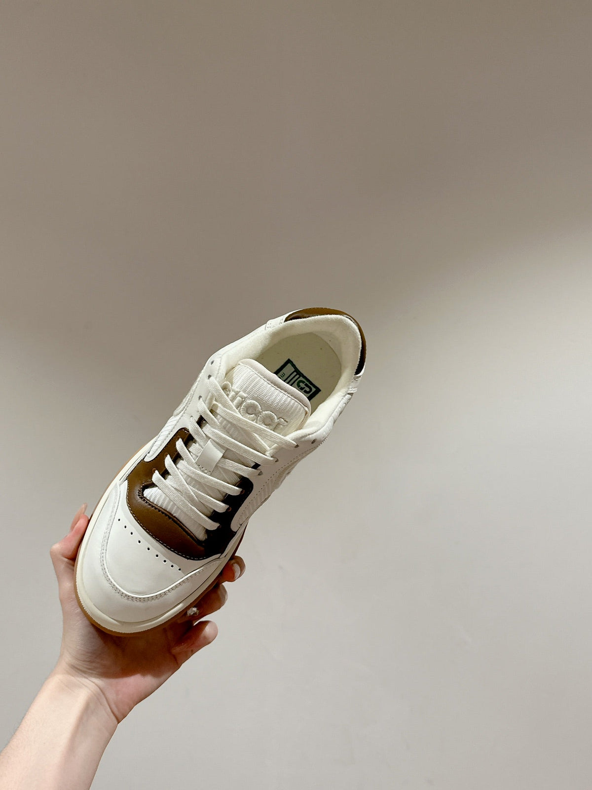 GG 26s Sneakers White Mix Brown Calfskin