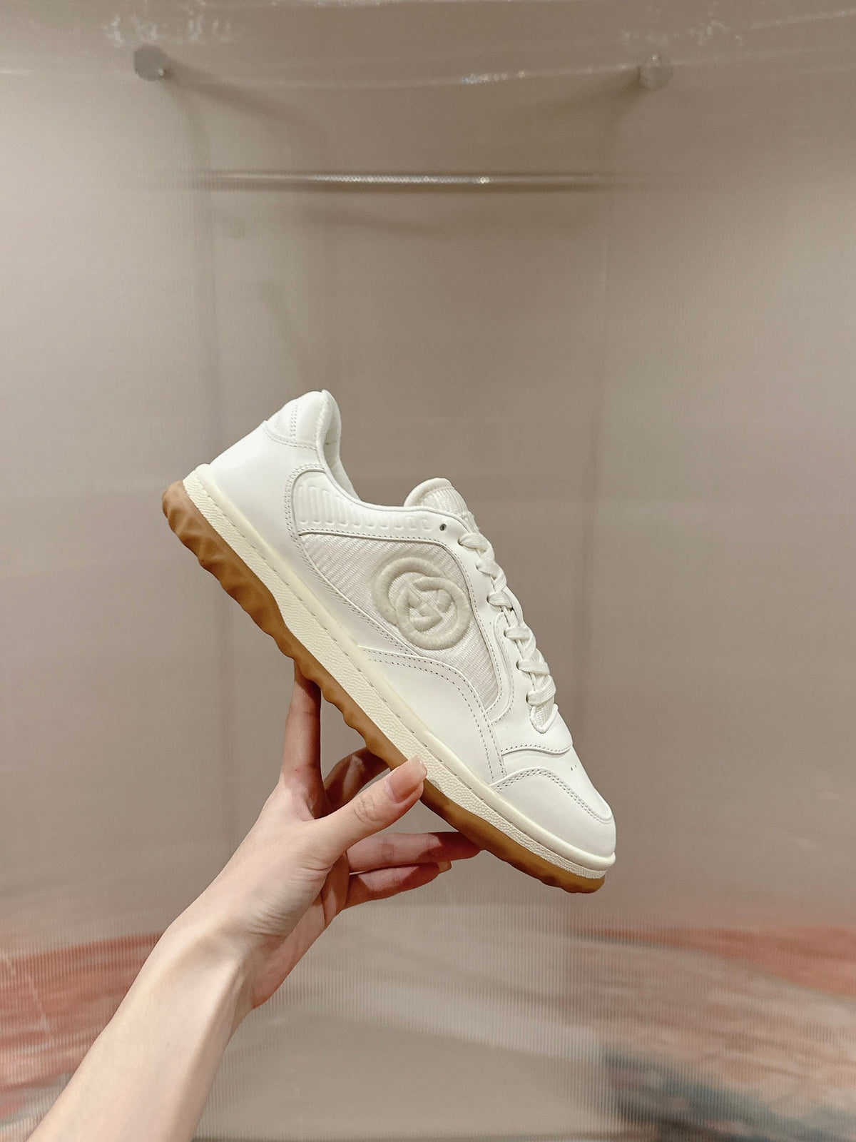 GG 26s Sneakers White Calfskin With Logo