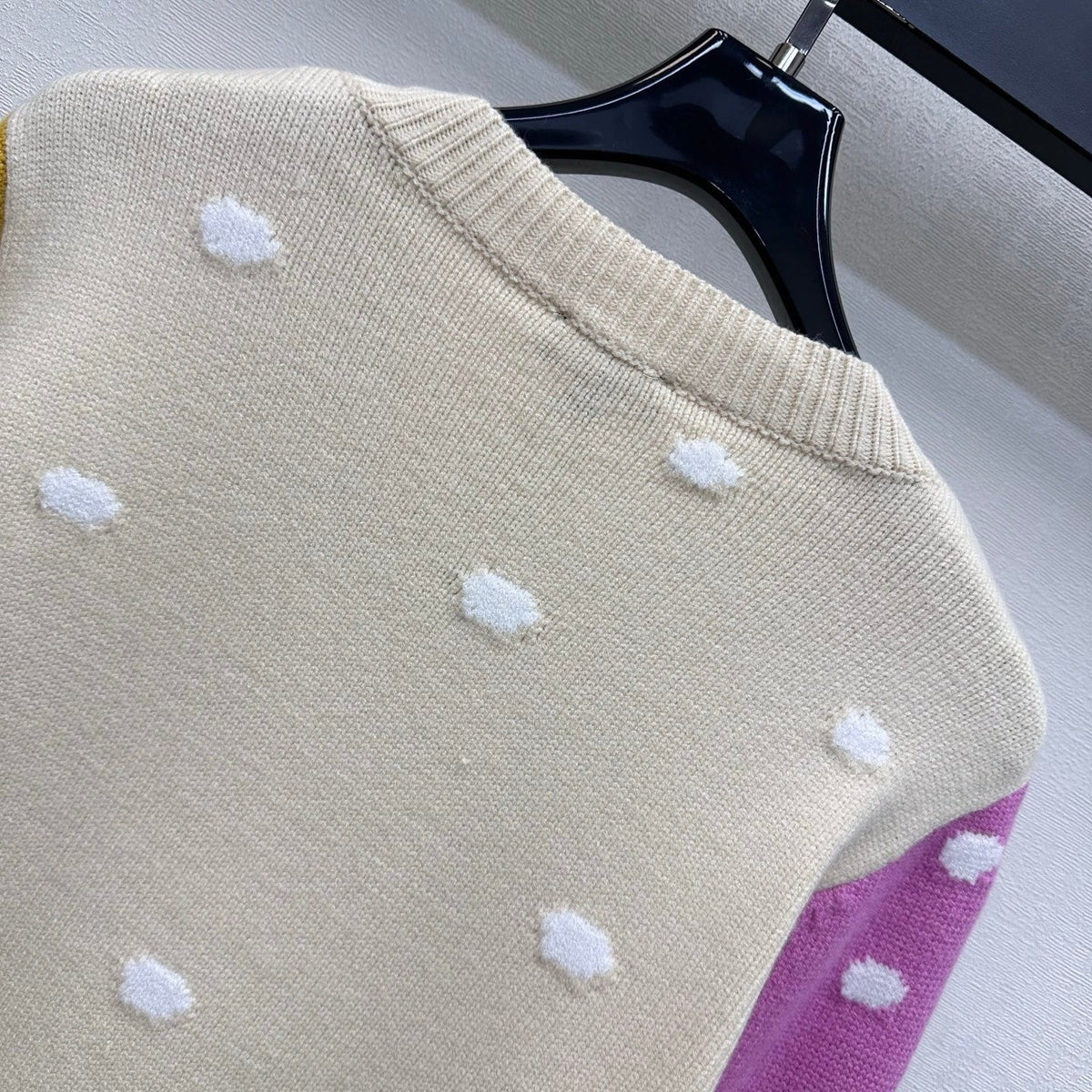 CC 26FW Color-Block Crewneck Sweater Penguin Ski Jacquard Double-C Wool 446466