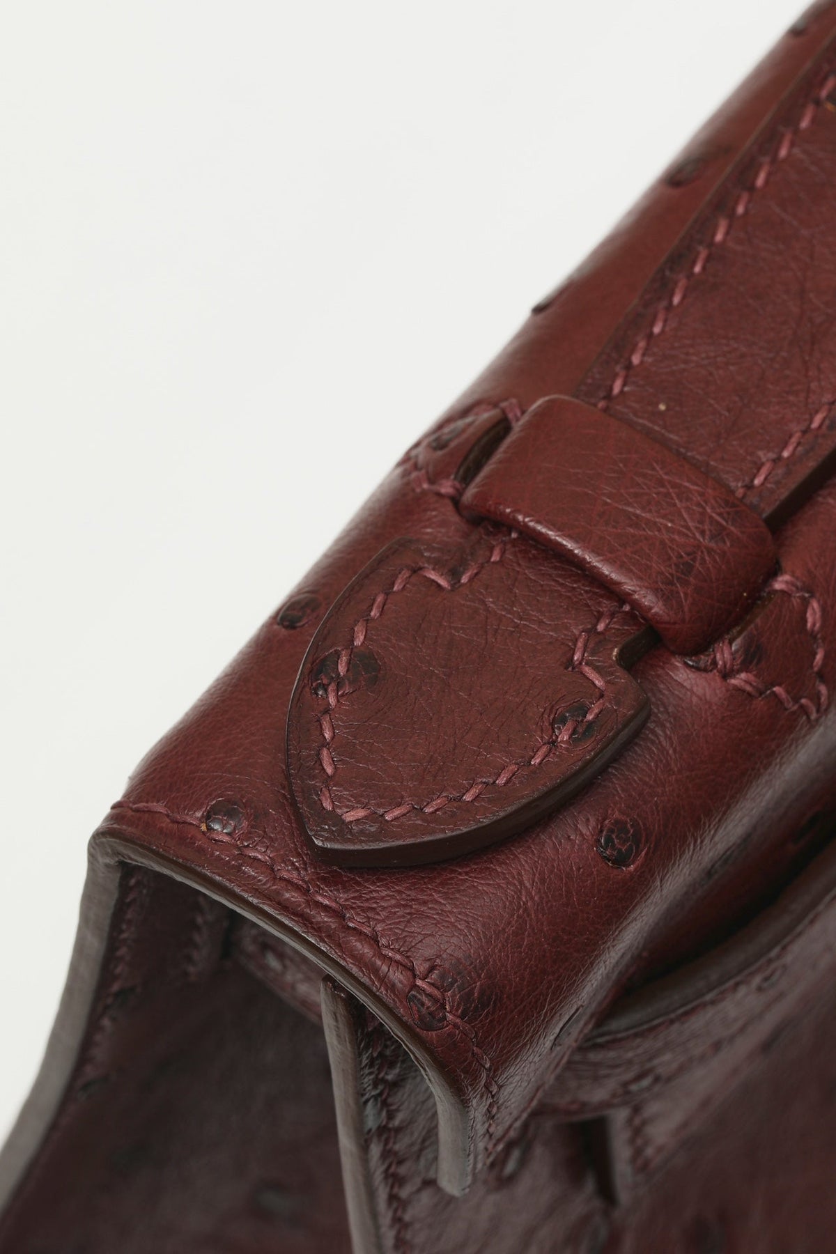 High-end Hermes 2026 Kelly Pochette Bag 22cm Ostrich Leather