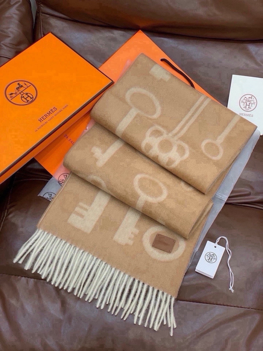 HM Long Scarf 32x180cm Cashmere 550659