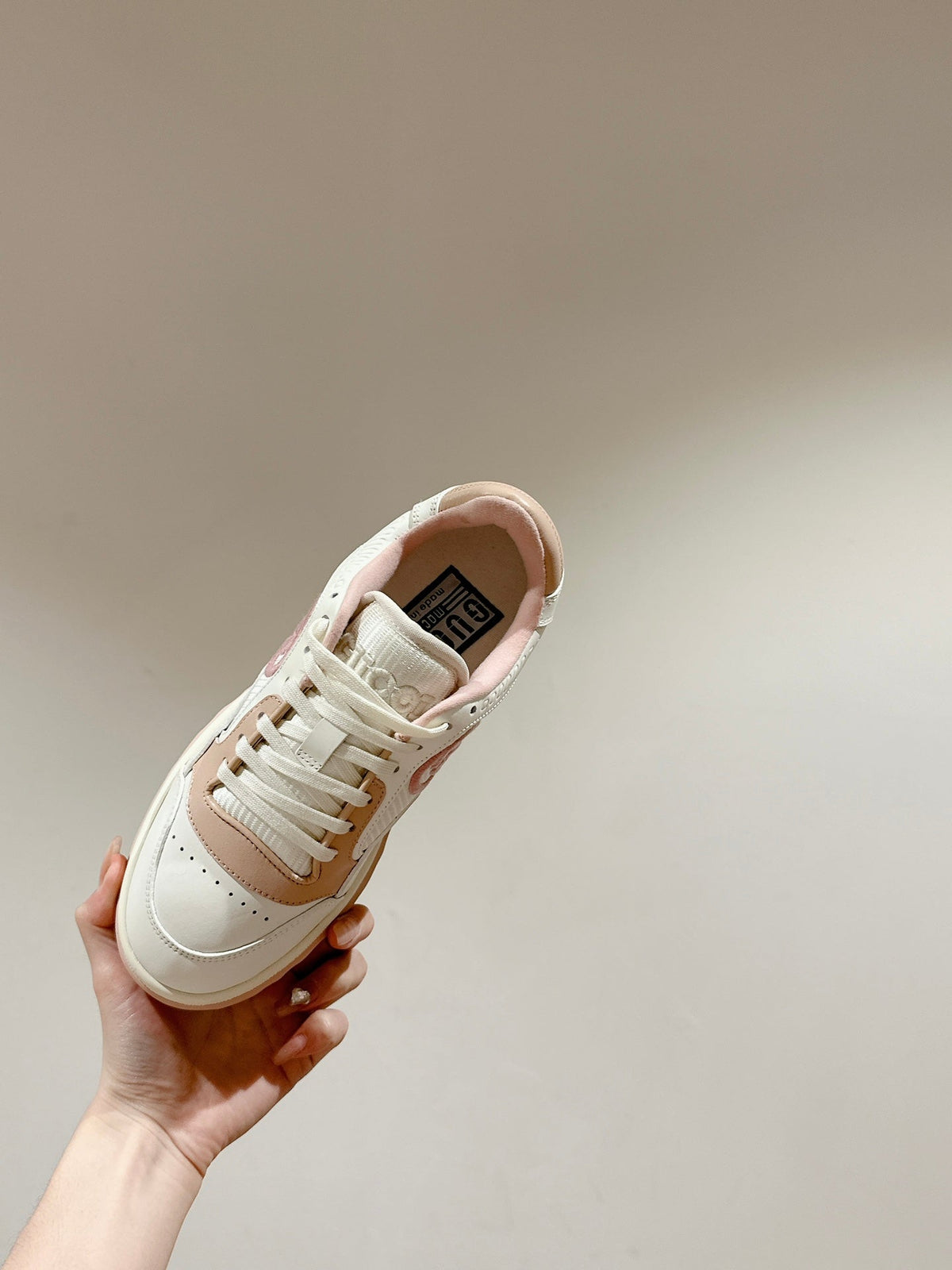 GG 26s Sneakers White Mix Light Pink Calfskin