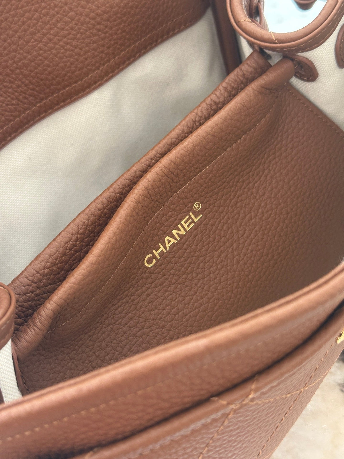 Chanel 2026 Baguette Flap Bag 29cm Gold Hardware Suede Cowhide Tweed 407089