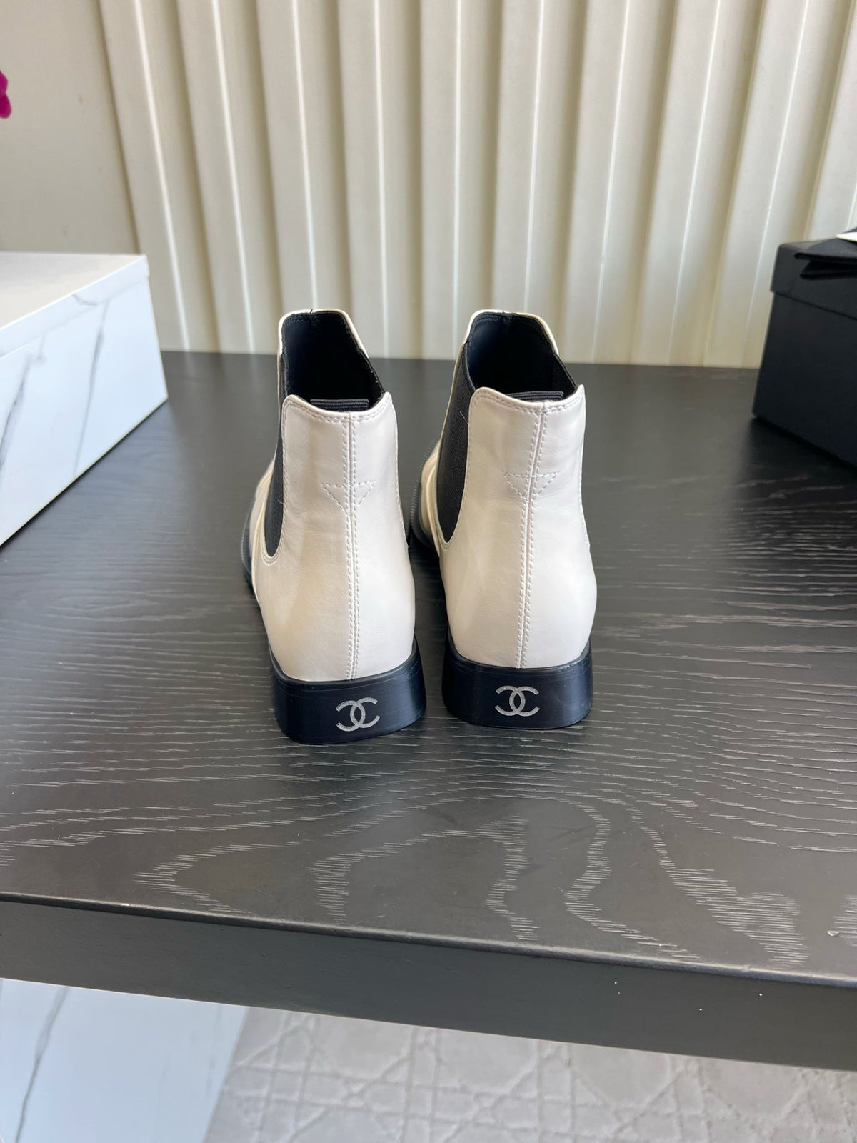 Chanel 2026 Square Toe Chelsea Boots Leather 197878