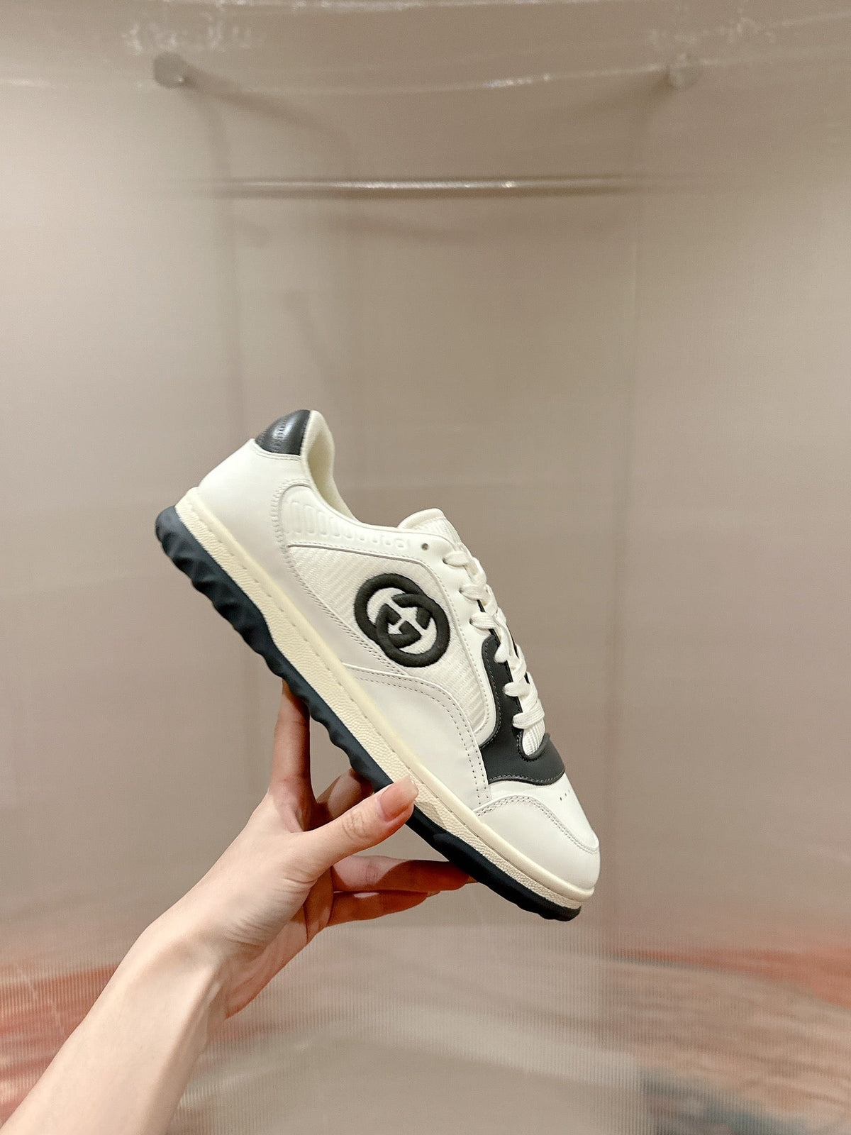 GG 26s Sneakers White Mix Grey Calfskin