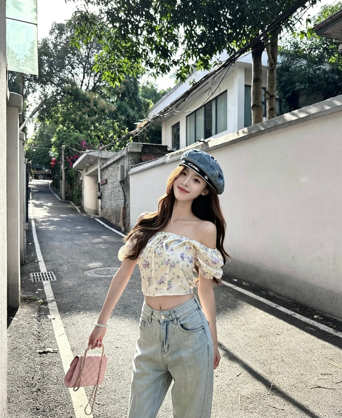 Chanel 2026 Denim Beret Hat 519515
