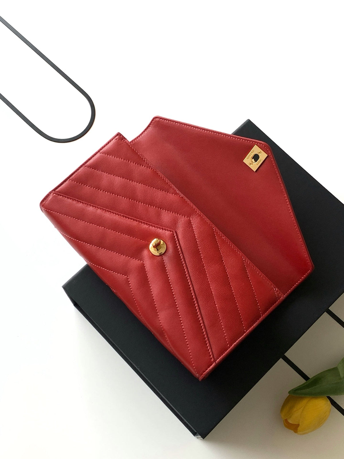 Chanel 2026 Top Handle Clutch Bag 26cm Calfskin 407397