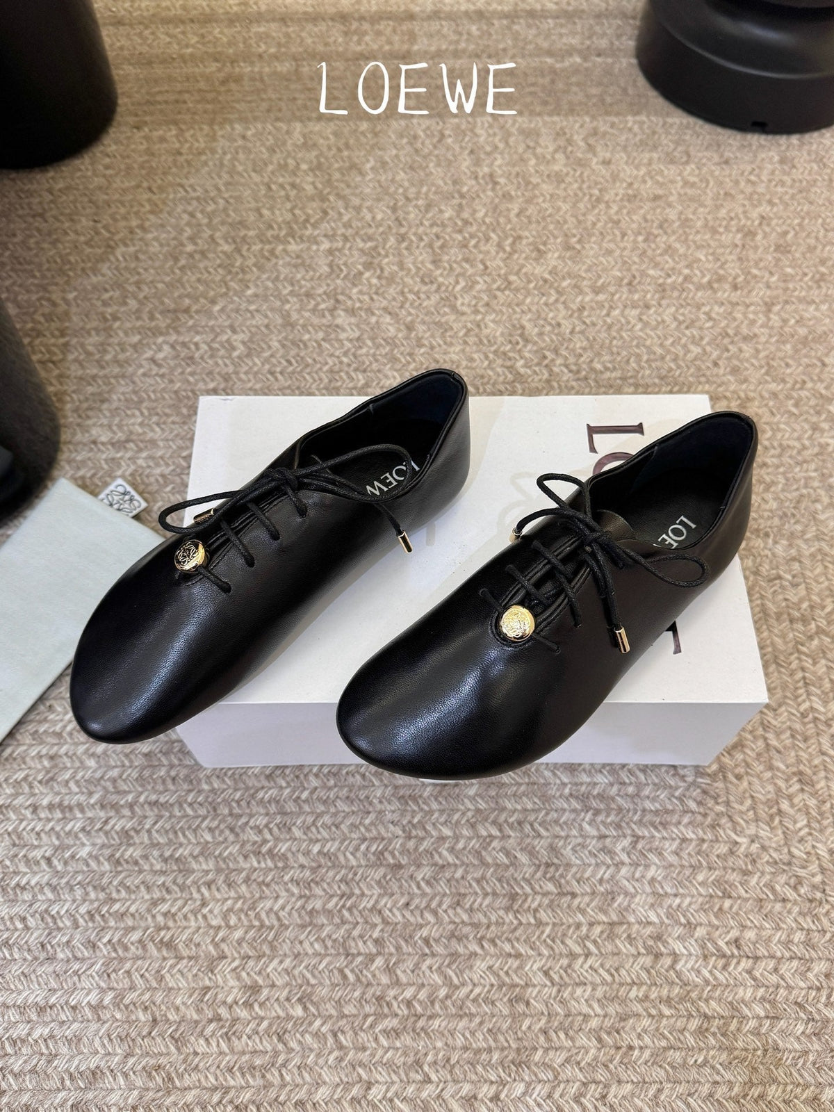 Loewe 2026 Pebble Soft Lace-up Shoe Leather 166777