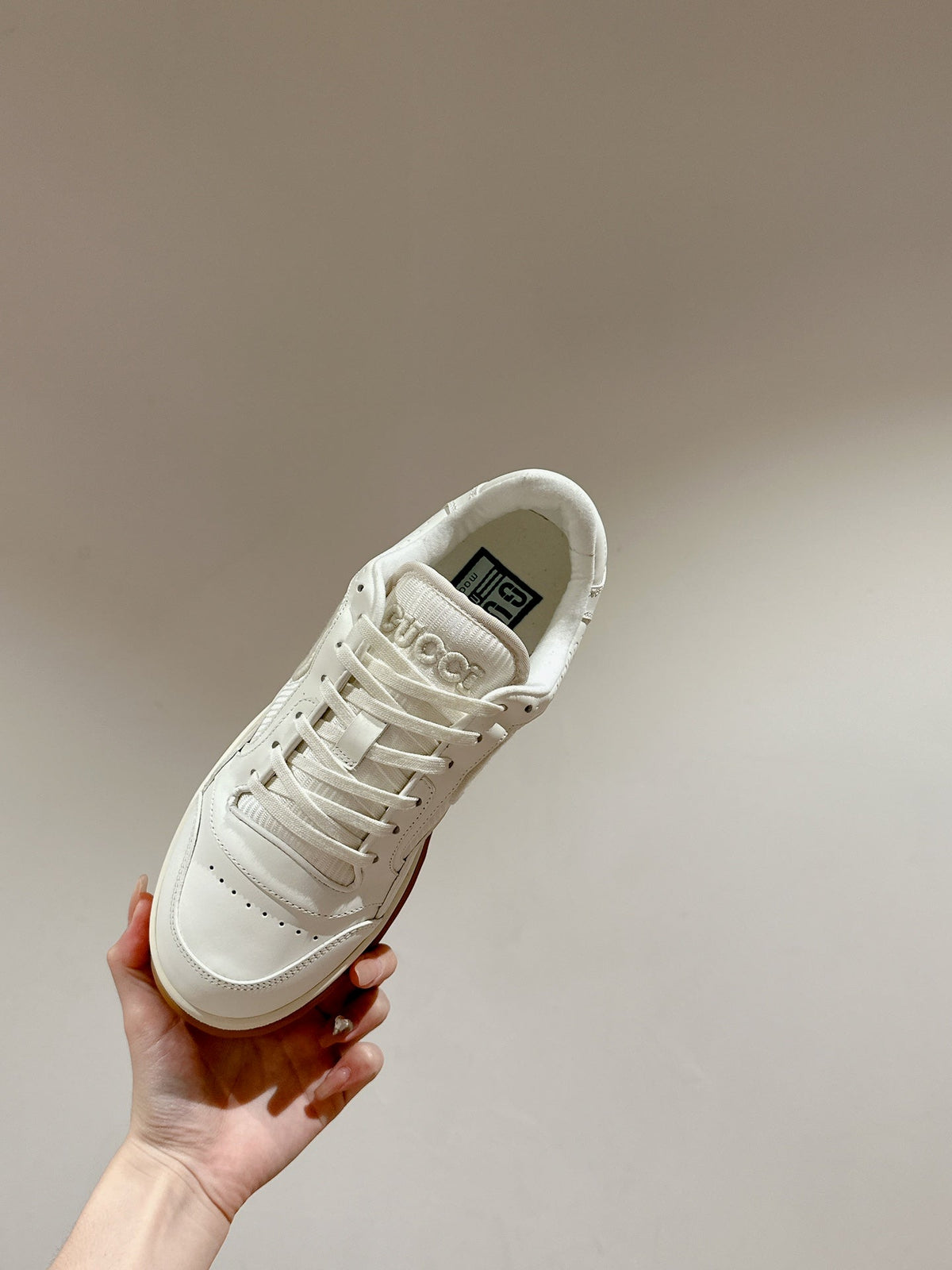 GG 26s Sneakers White Calfskin With Logo