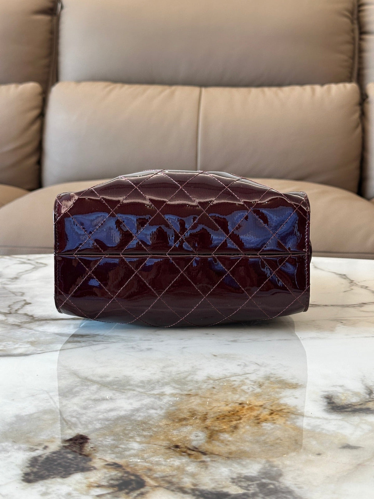 Chanel 2026 Hobo Bag 22cm Patent Leather 407625