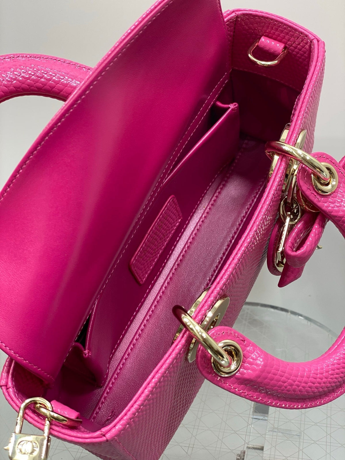 Dior 2026 Lady Butterfly Knot Bag 22cm Leather 408708