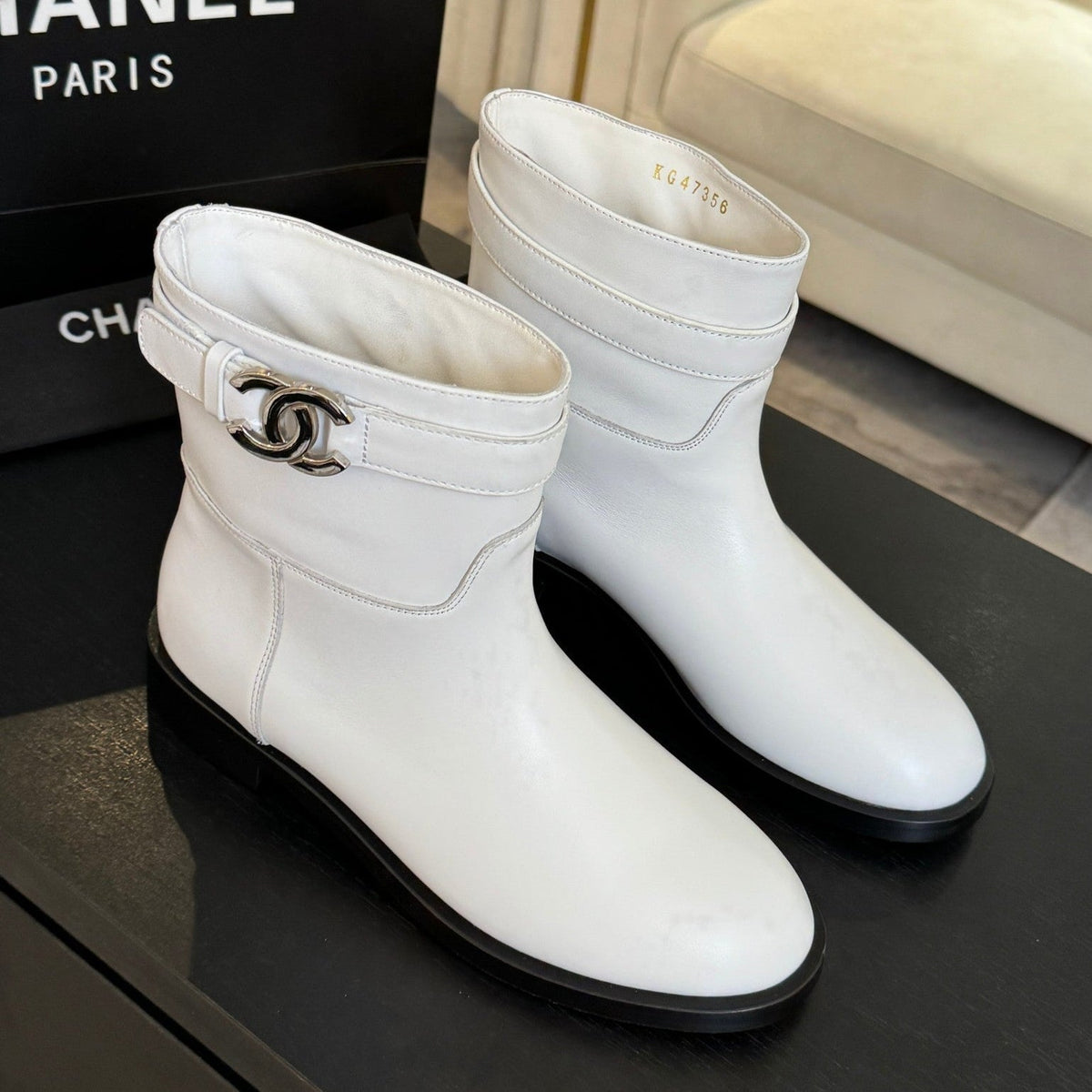 Chanel 2026 Chain Riding Boot Sheepskin 958097