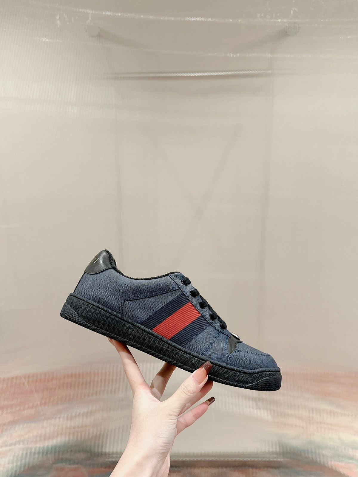GG 26s Screener Sneaker Navy Blue Canvas