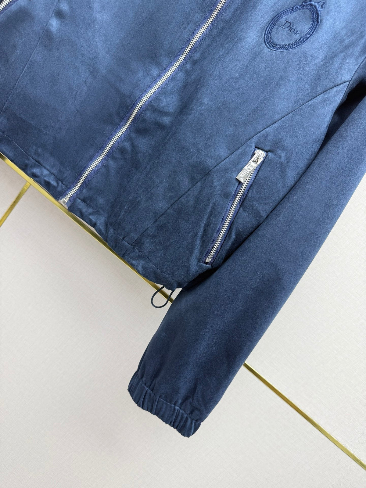 Dior 2026 Medaillon Hooded Trench Coat Suede 437679