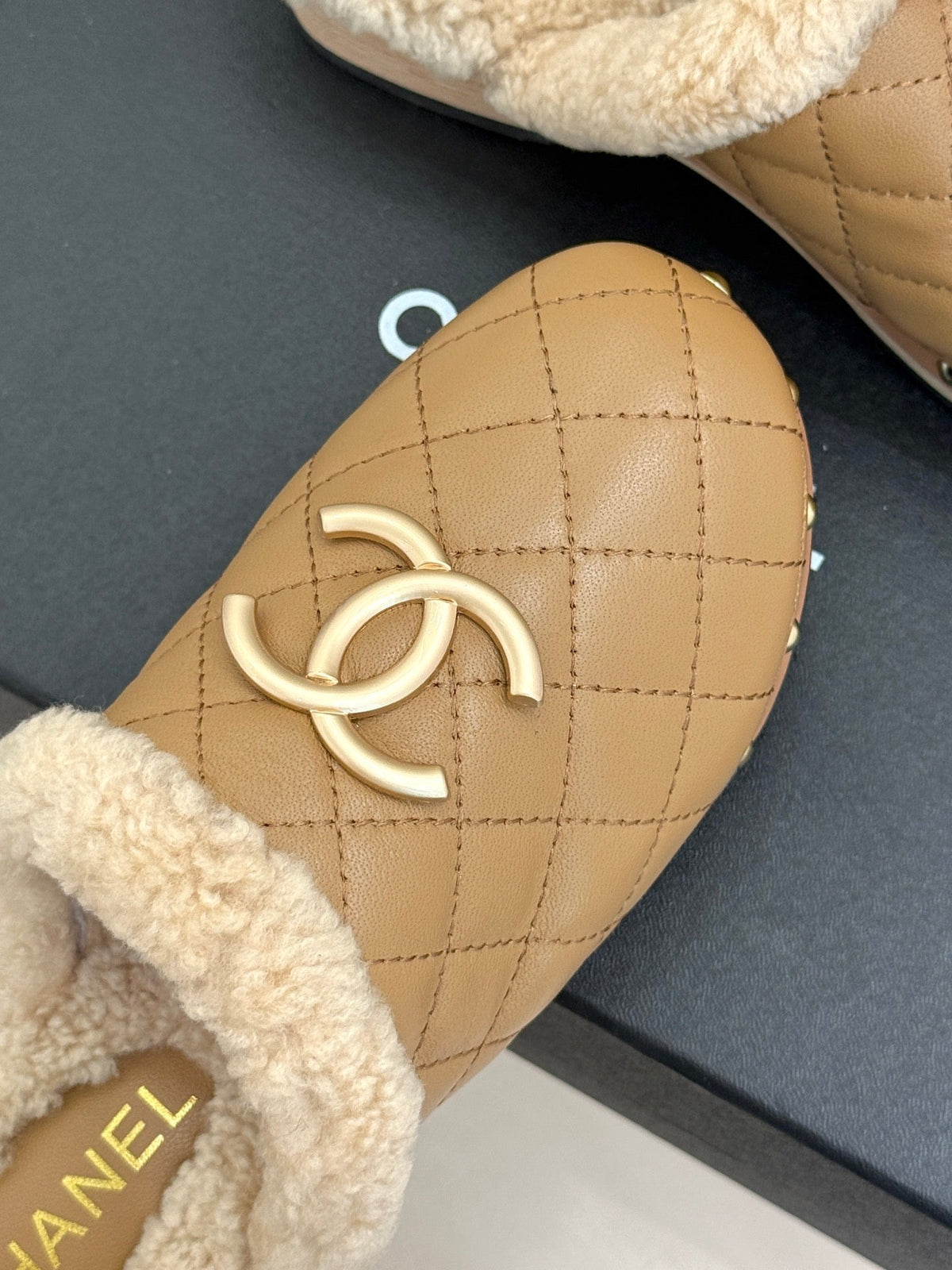 Chanel 2026 Quilted Mule Leather Wool 188603