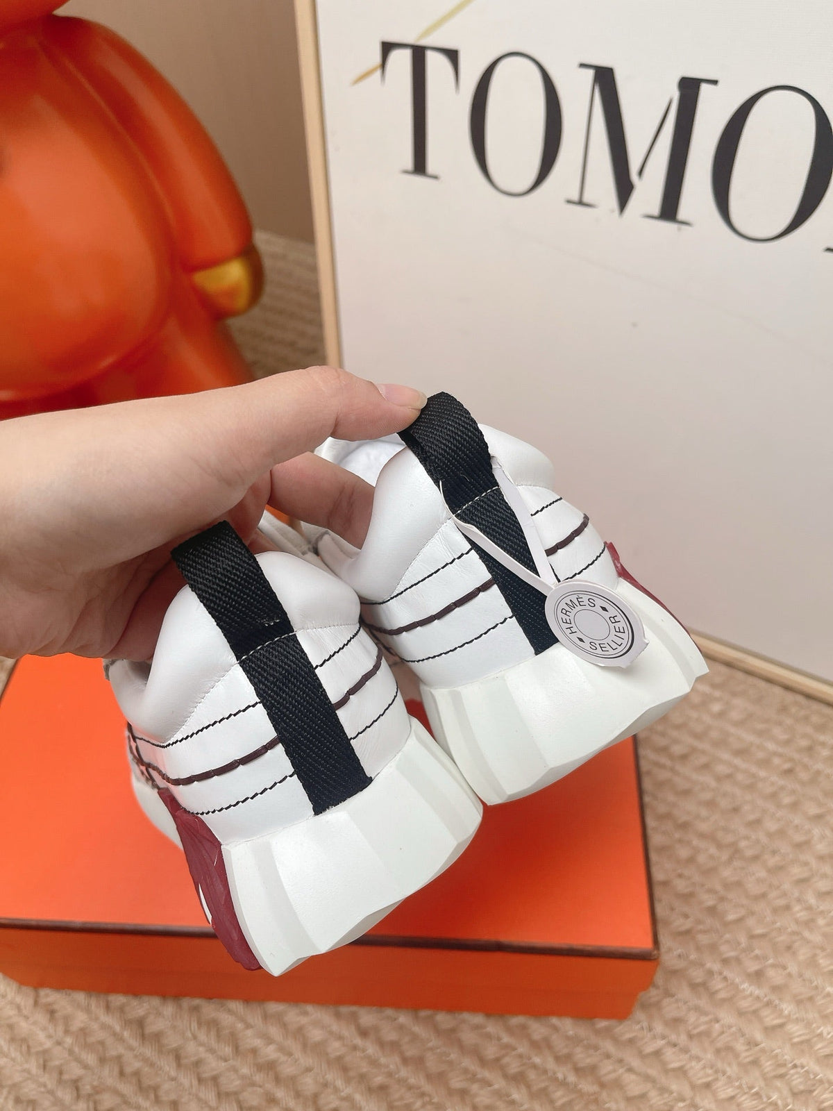 HM 2026 Women Bouncing Sneakers Suede Calfskin 854501