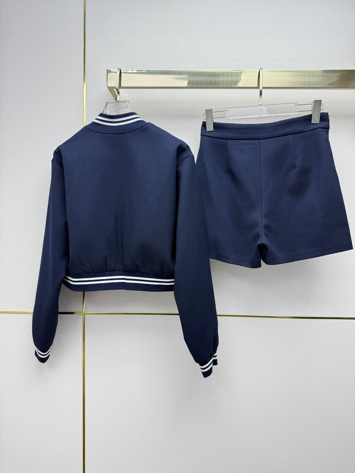 Dior 2026 Set Varsity Jacket And Mini Skirt Cotton 437589