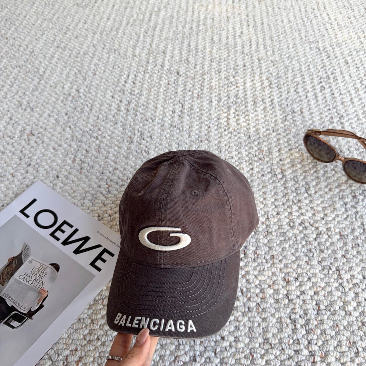 Balenciaga 2026 Loop Sports Icon Cap Hat Cotton 550317