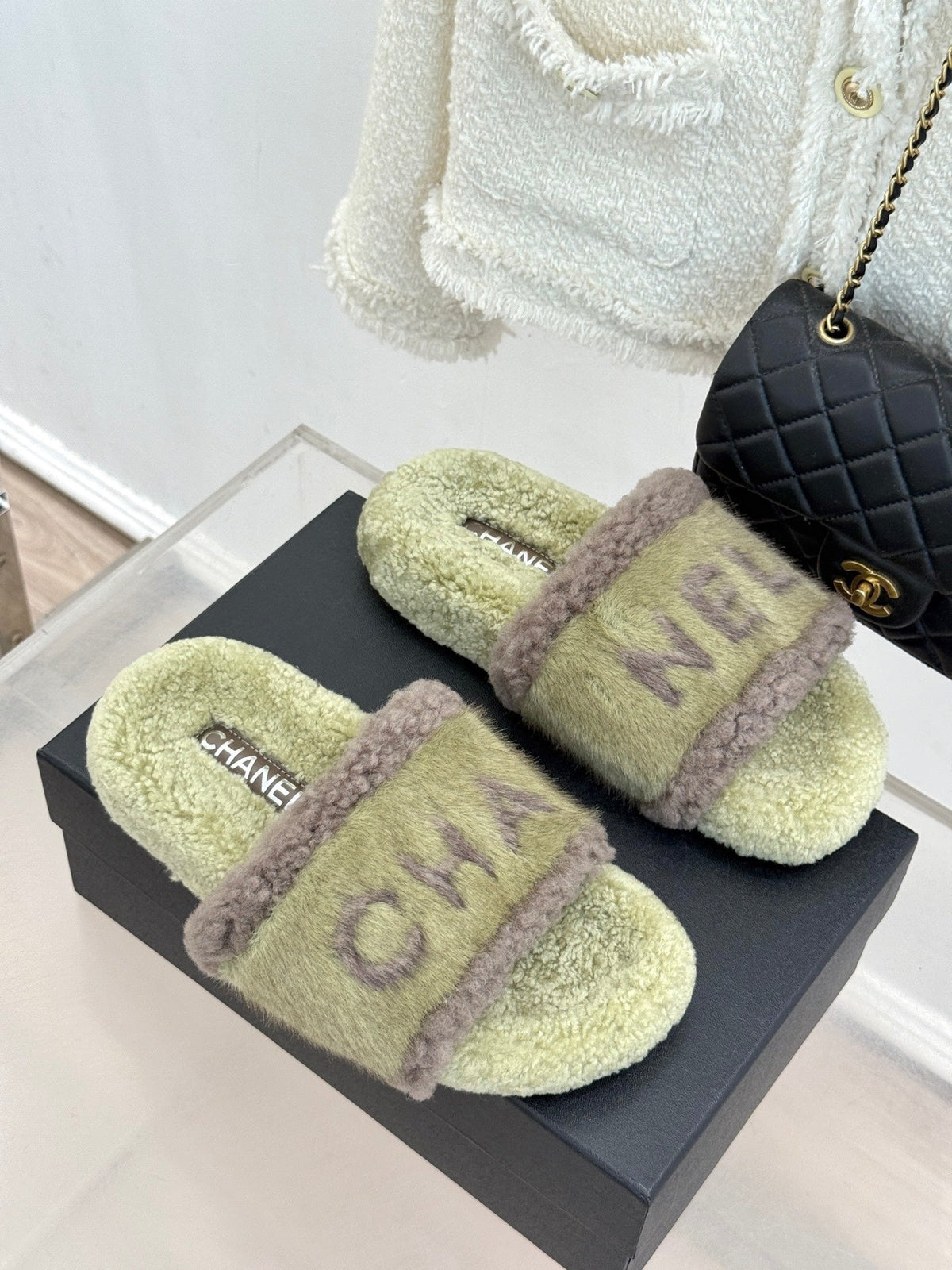 Chanel 2026 Flat Sandals Wool 188301