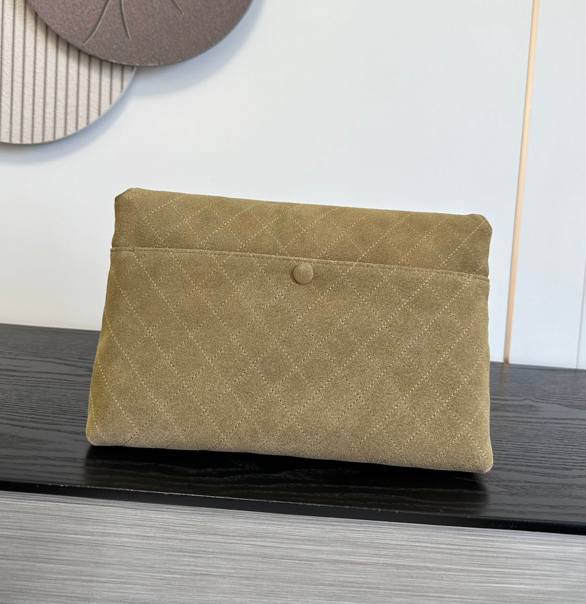 Chanel 2026 Large Clutch Bag 30cm Suede 407661