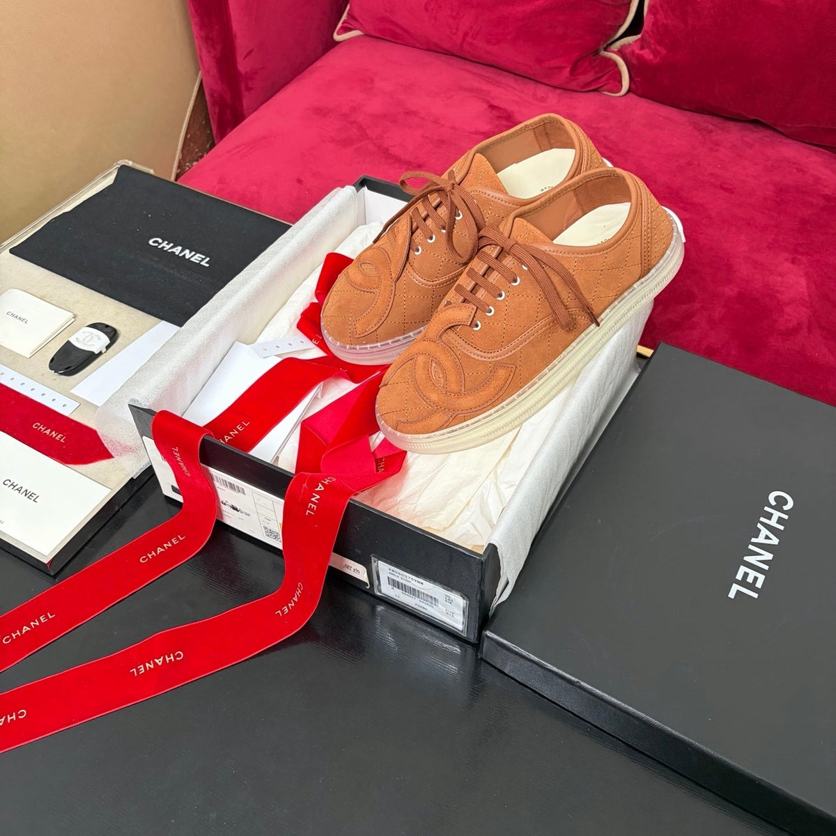 Chanel 2026 Low-Top Sneakers Suede Leather 188979