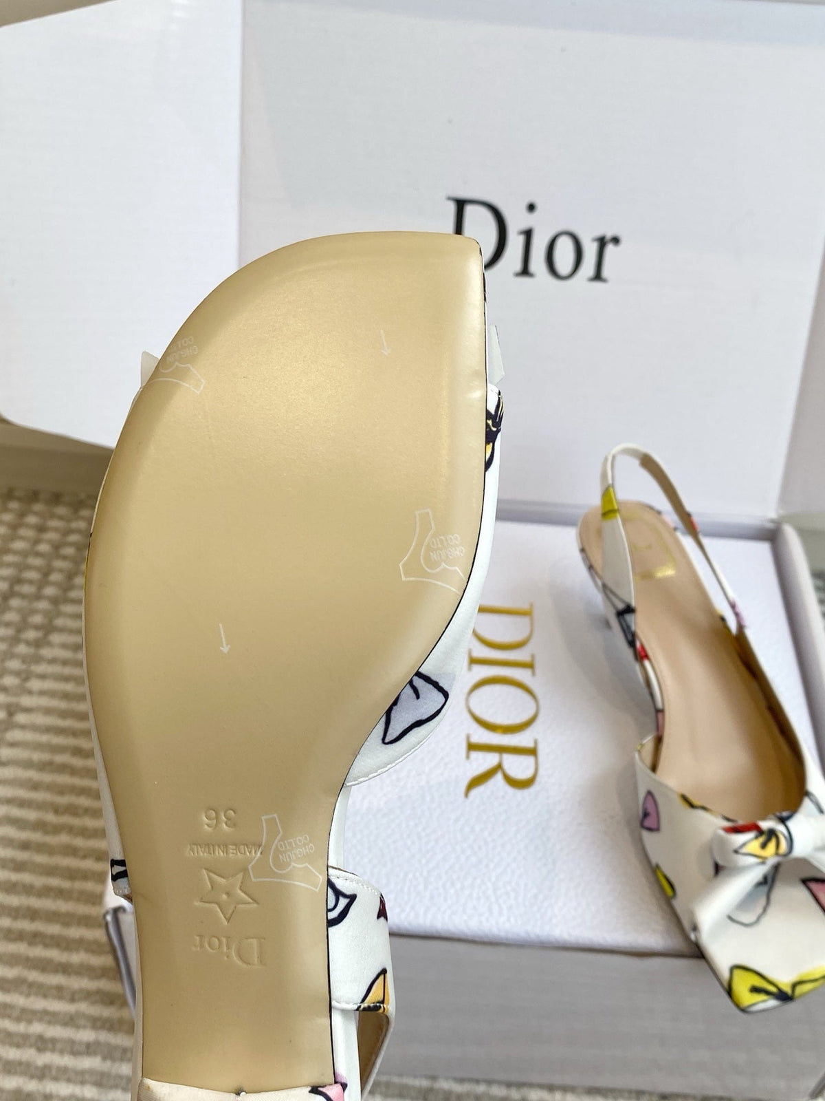 Dior 2026 Bow Sandal Fabric 909652