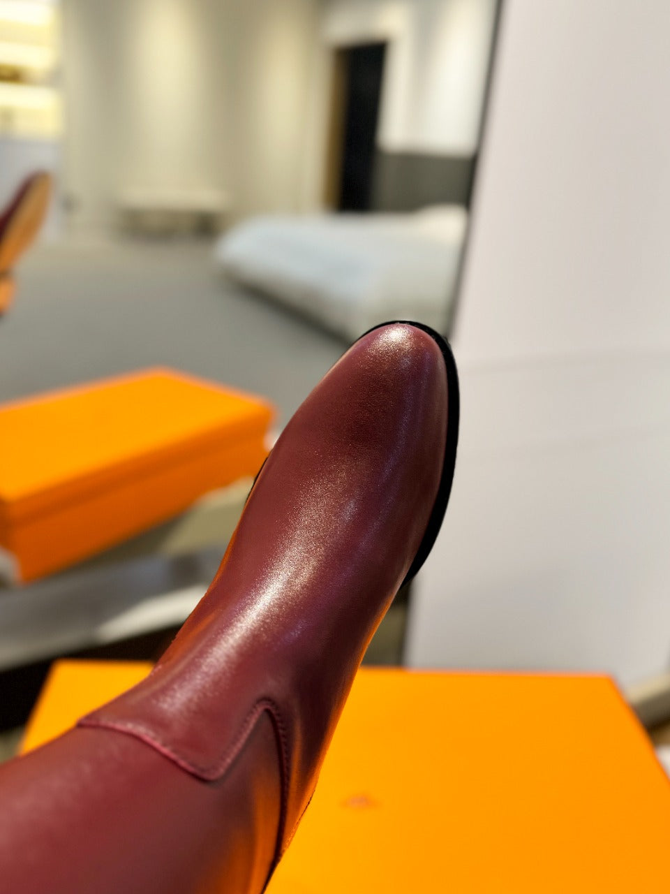 HM Stivali Jumping 20mm Burgundy Cowhide 961662